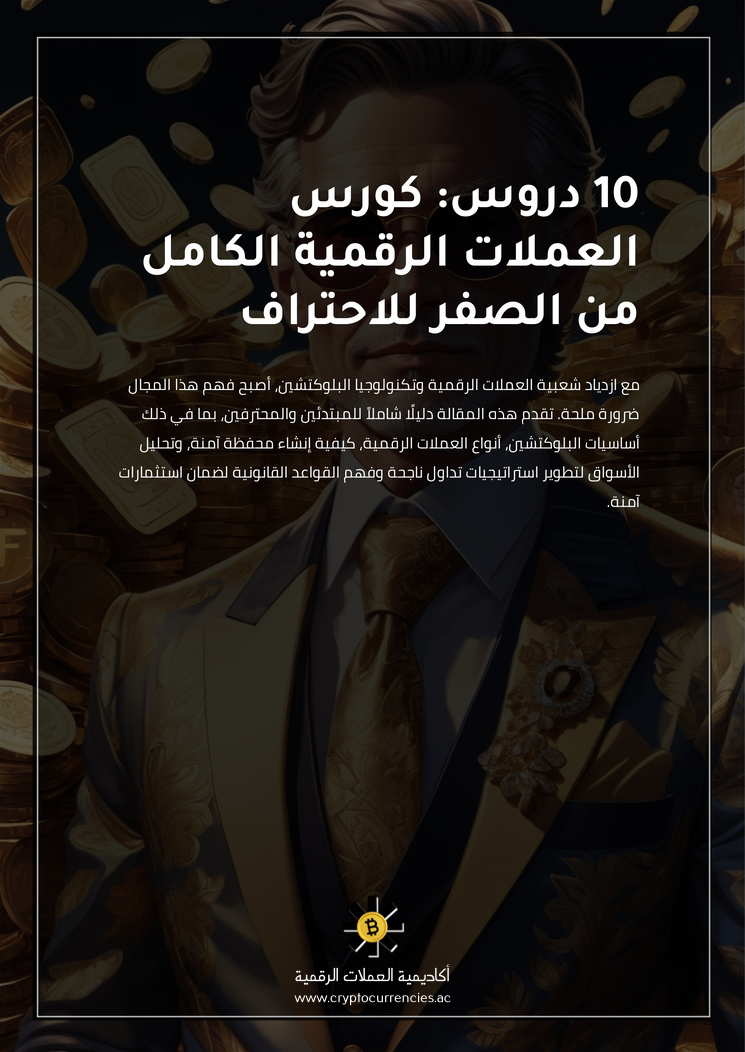 10 دروس: كورس العملات الرقمية الكامل من الصفر للاحتراف