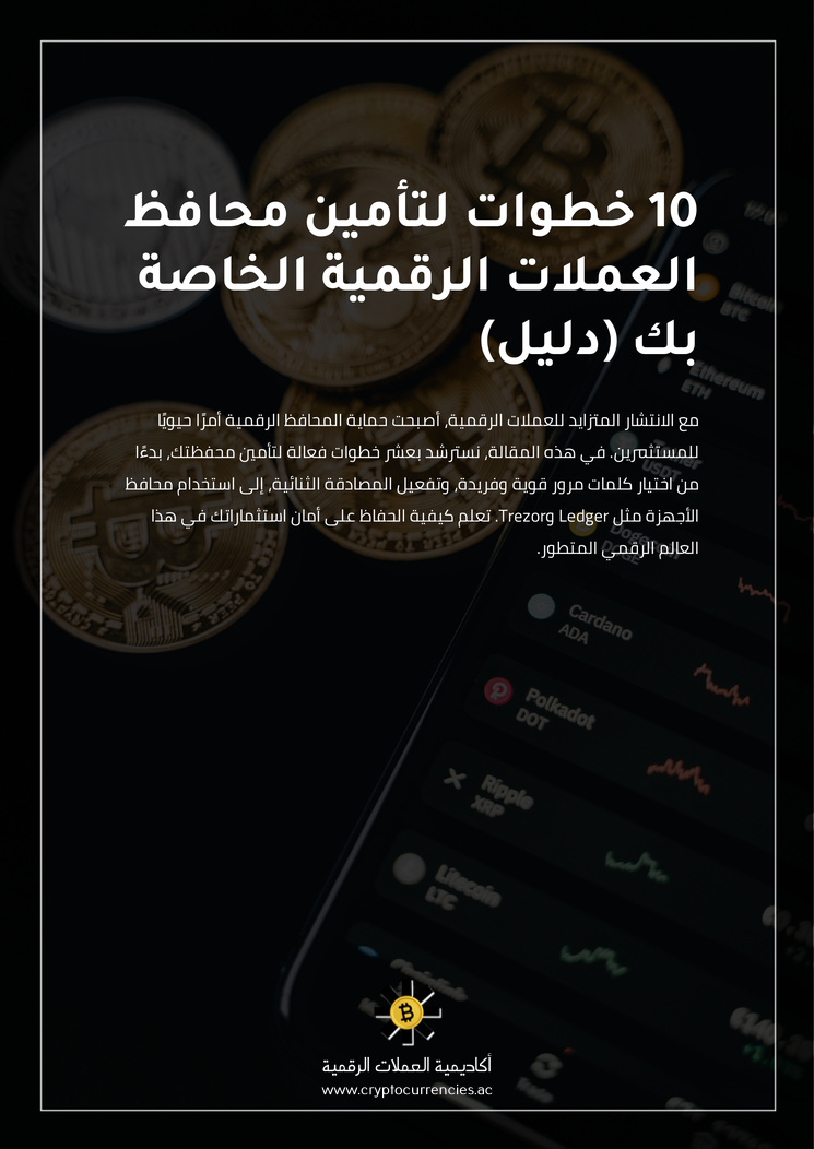 10 خطوات لتأمين محافظ العملات الرقمية الخاصة بك (دليل)