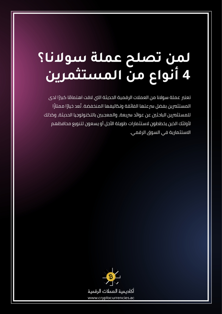 لمن تصلح عملة سولانا؟ 4 أنواع من المستثمرين