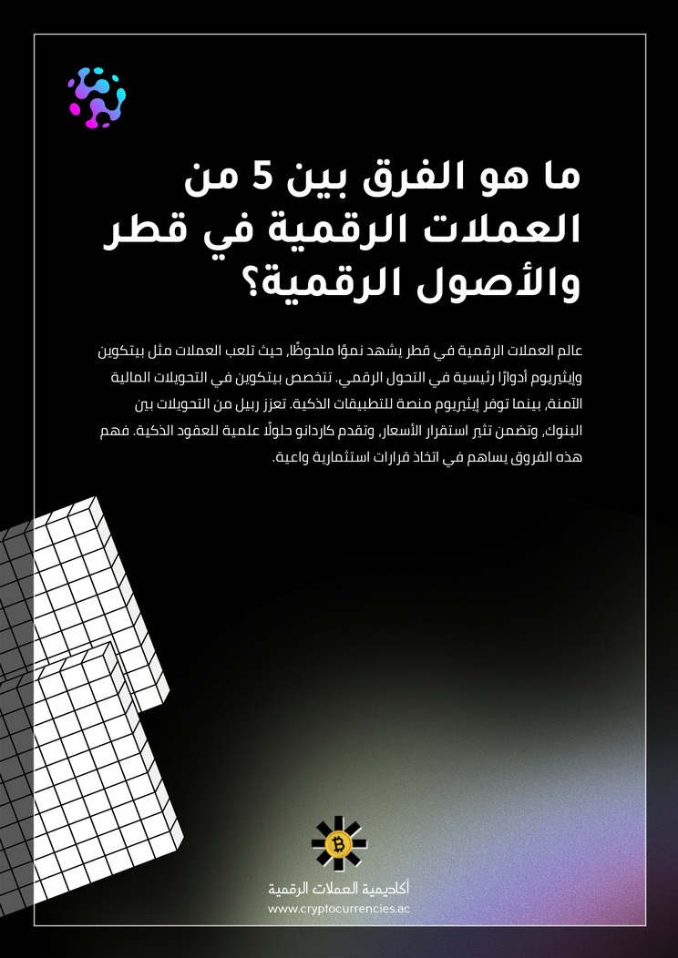 ما هو الفرق بين 5 من العملات الرقمية في قطر والأصول الرقمية؟