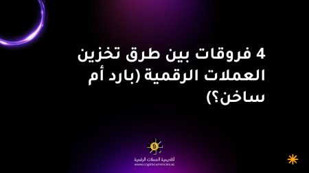4 فروقات بين طرق تخزين العملات الرقمية (بارد أم ساخن؟)