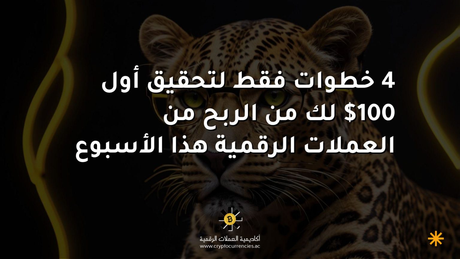 4 خطوات فقط لتحقيق أول 100$ لك من الربح من العملات الرقمية هذا الأسبوع