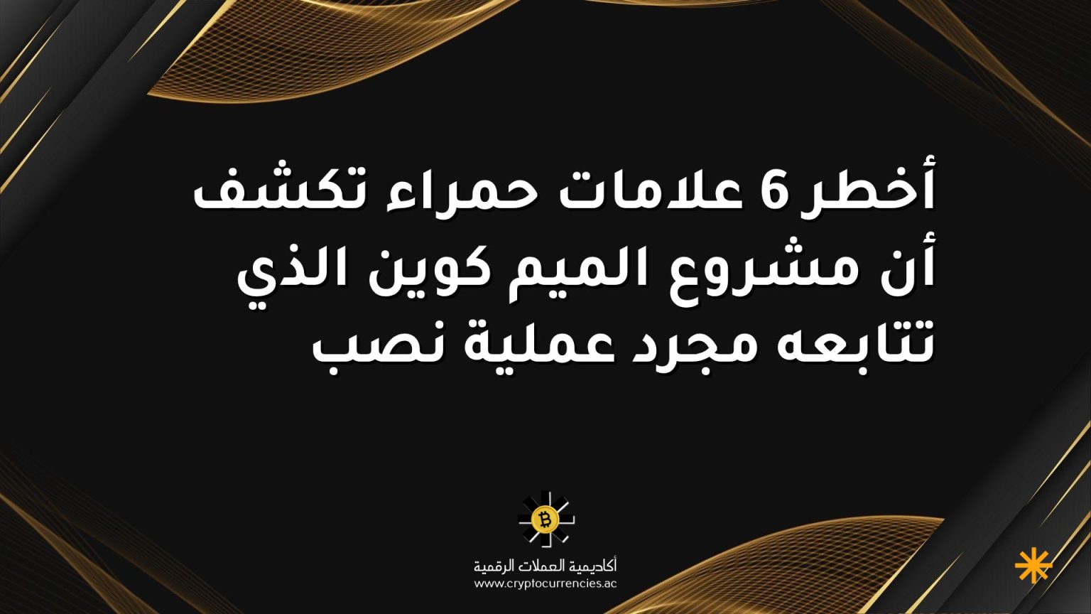 أخطر 6 علامات حمراء تكشف أن مشروع الميم كوين الذي تتابعه مجرد عملية نصب