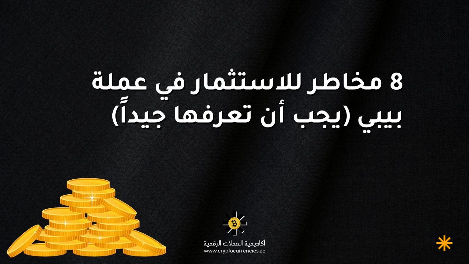 8 مخاطر للاستثمار في عملة بيبي (يجب أن تعرفها جيداً) 8 مخاطر للاستثمار في عملة بيبي (يجب أن تعرفها جيداً)