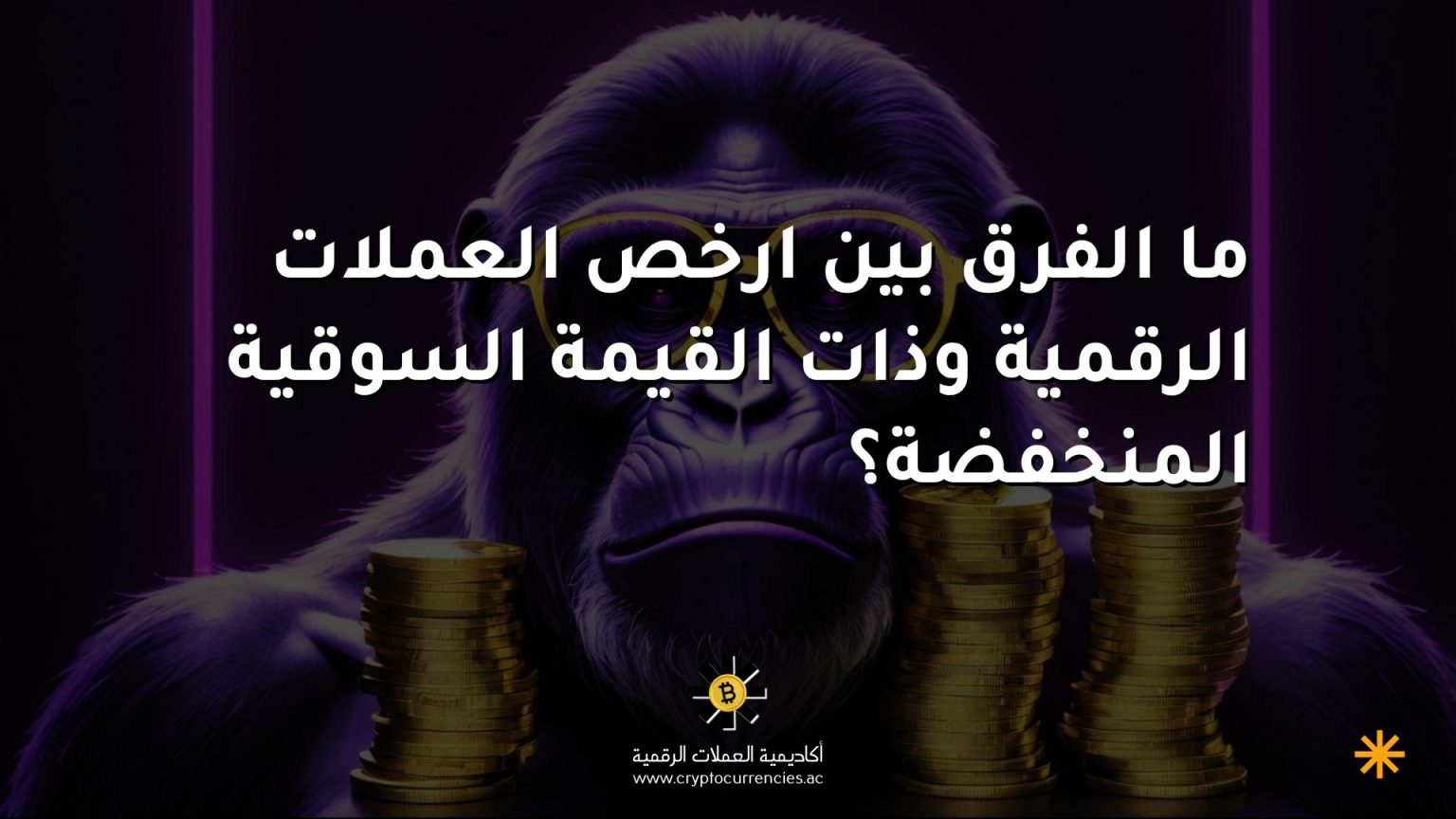 ما الفرق بين ارخص العملات الرقمية وذات القيمة السوقية المنخفضة؟