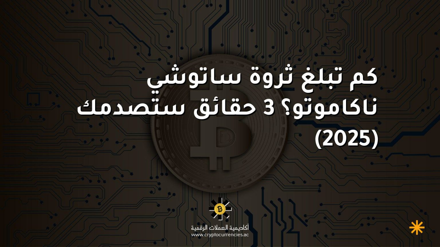كم تبلغ ثروة ساتوشي ناكاموتو؟ 3 حقائق ستصدمك (2025) كم تبلغ ثروة ساتوشي ناكاموتو؟ 3 حقائق ستصدمك (2025)